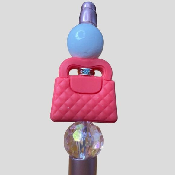 Beadable Pen Rose Gold Purse Crystal NEW - Picture 1 of 2